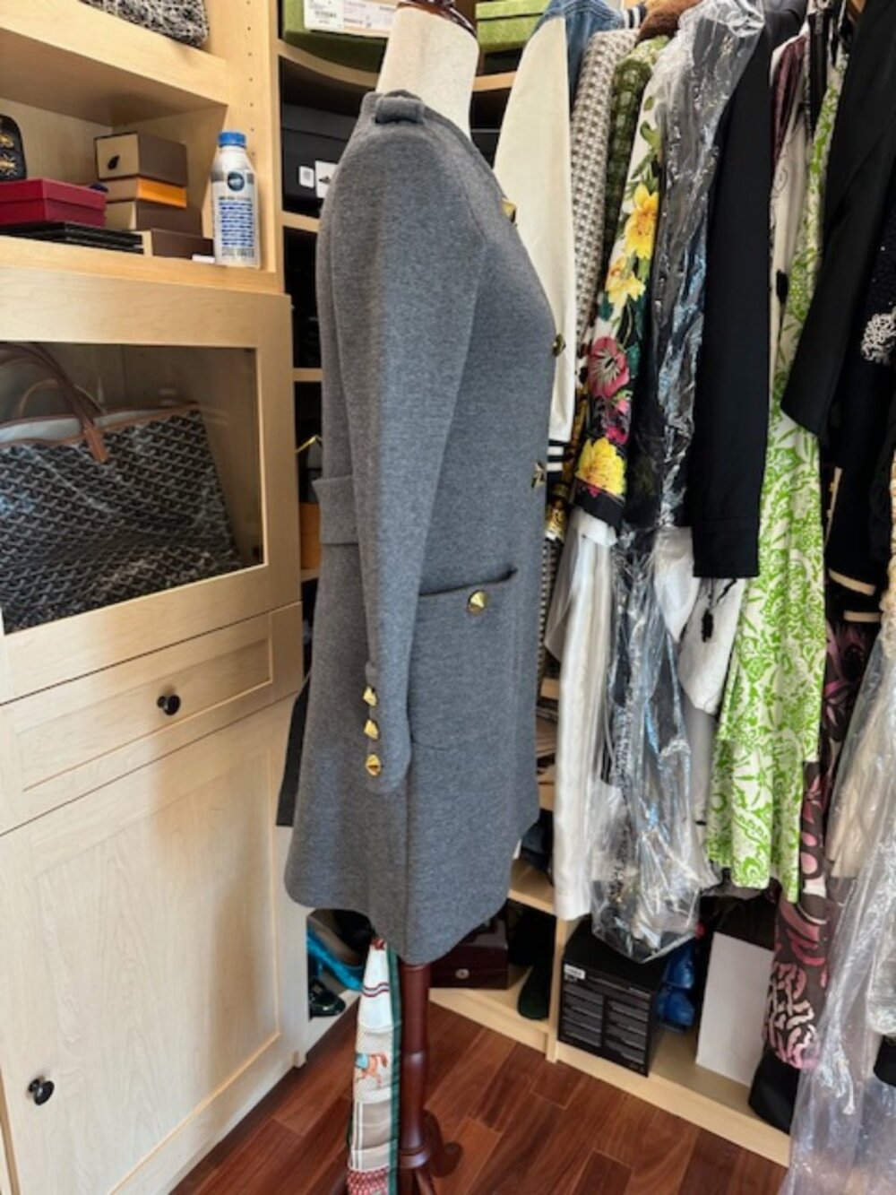 3.1 Phillip Lim Merino Wool Gray Size S Coat - Picture 3 of 8